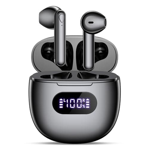 Image of Wireless Earbuds, V5.3 Bluetooth Headphones, 48H Playtime LED Display Wireless Headphones, HiFi Stereo Deep Bass Bluetooth Headphone, IPX7 Waterproof Ear Buds with Built-in Mic for Office/Workout/Home
