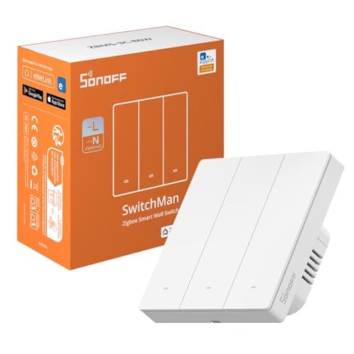 Image of SONOFF Zigbee Smart Light Switch, Requires SONOFF Zigbee Hub, Smart Switch, No Neutral or with Neutral, APP Remote Control, Zigbee Switch ZBM5 86-Type, 3 Gang