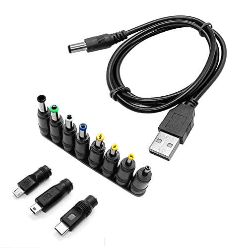 Image of SDTEK Universal USB Power Adapter Cable Charger with 11 Connectors including Micro, Mini and Type-C