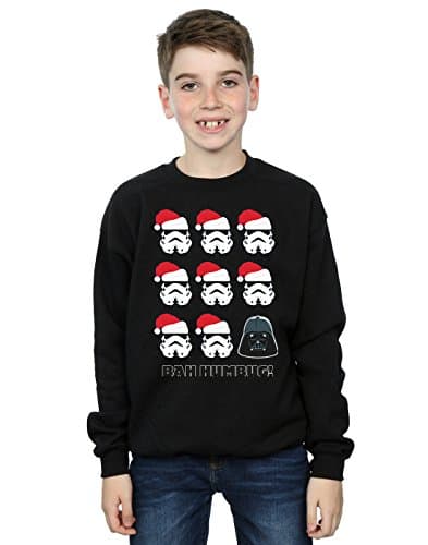 Image of Star Wars Boys Christmas Humbug Sweatshirt 9-11 Years Black