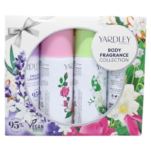 Image of Yardley Body Fragrance Collection Set 4 x 50ml