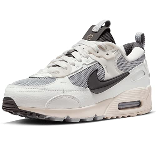 Image of NIKE Womens Air Max 90 Futura Running Trainers DZ4708 Sneakers Shoes (UK 5.5 US 8 EU 39, Wolf Grey Medium ash 001)