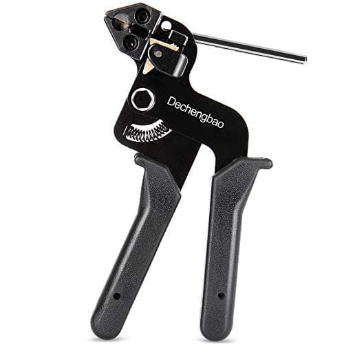 Image of Metal tie wrap Gun, Dechengbao Stainless Steel Cable Tie Gun and Zip tie Tool,Cable Tie Tool for Stainless Steel Cable Ties,Metal Cable tie Gun