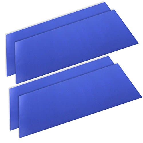Image of SPARES2GO Defrost Fridge Freezer Mat Durable Anti-Frost Fridge Shelf Drawer Liner (50cm x 25cm, Pack of 4)