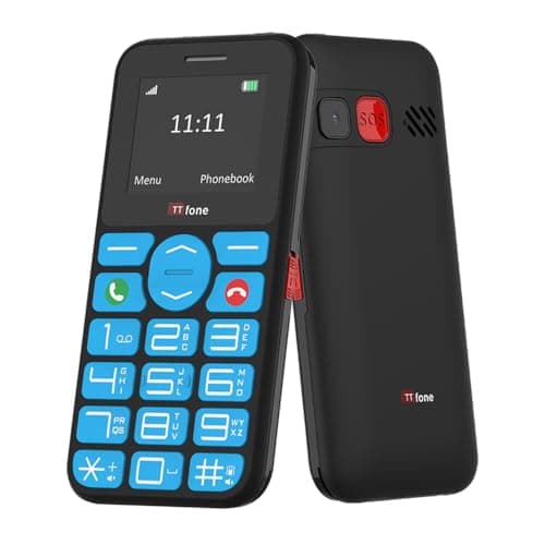 Image of TTfone TT190 Big Button Basic Senior Unlocked Emergency Mobile Phone - Simple Cheapest Phone (with Dock Charger)
