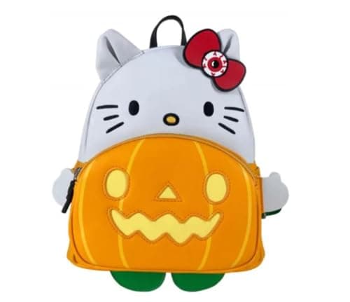Image of Loungefly Sanrio Hello Kitty Holding Pumpkin Cosplay Mini Backpack, Multi, One Size, Mini Backpack