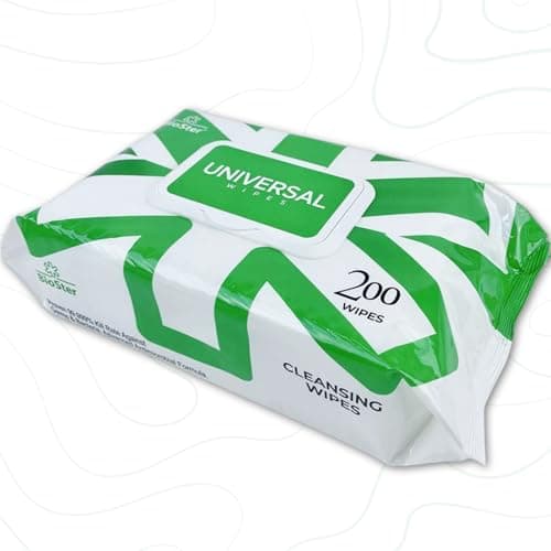 Image of BioSter Universal Cleaning and Disinfectant Wipes for Surfaces (BCW200) - The Original Pack of 200 Regular Wipes - Multi Purpose Wipes, Kills 99.99% of Germs (Pack of 1)