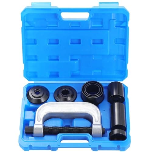 Image of Gueenky 10PCS Ball Joint Removal Tool Heavy Duty, Ball Joint Press Kit Ball Joint Repair Remover Installer Tool Kit with Receiving Tubes and Adapters for Most 2WD and 4WD Cars