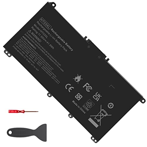 Image of LabTEC Laptop Battery for HP HT03XL, l11119-855 11.55 V Li-ion Replacement Battery for HP Pavilion 14-CE 14-CF 14-CK 14-CM 14-DF 14-MA 14Q-CS 14Q-CY 14S-CF 14S-CR Series