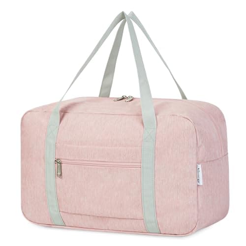Image of for Ryanair Cabin Bags 40x30x20 Underseat Foldable Travel Duffel Bag Holdall Tote Carry on Hand Luggage Overnight for Women and Men 20L (Pink)