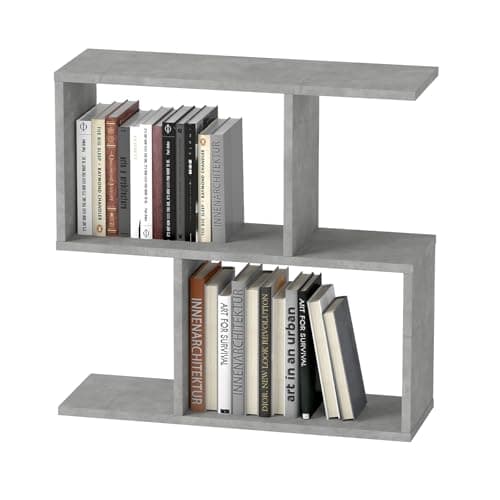Image of Levede Sturdy 2-Tier Side Table with Tool-Free Assembly, 20KG Load - Thin End Table for Living Room Bedroom Sofa, Space Saving Oak Finish Storage Organizer, 60x58.5x19.5cm (Grey)