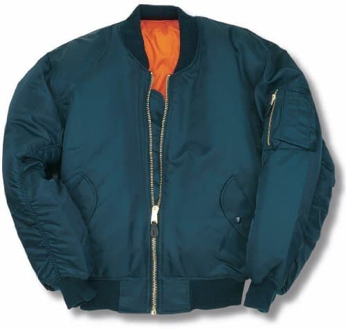 Image of Delta Classic MA-1 Bomber Flight Jacket Petrol Blue (M)