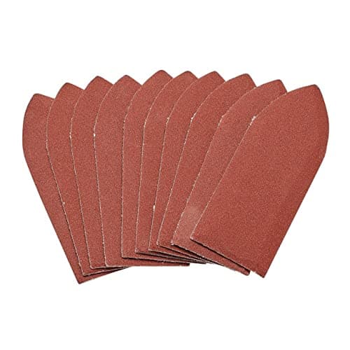 Image of Draper 99263 Pack of Ten 240 Grit Hook and Loop Aluminium Oxide Sanding Sheets (32x92mm)