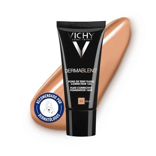 Image of Vichy Dermablend Concealing Foundation with SPF 35 Number 45, Gold