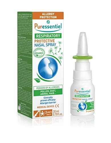 Image of Puressentiel Respiratory Protective Nasal Spray 20ml - Allergy Protection - Helps Prevent Allergic Rhinitis - Seawater & Eucalyptus 100% Natural Origin - Protects Against Pollen, Dust & Pet Hair