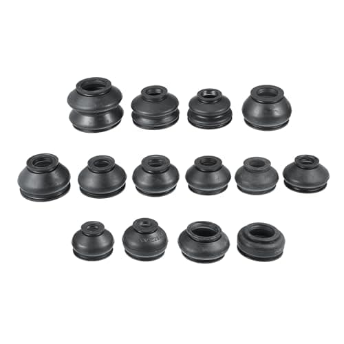 Image of A ABSOPRO Universal Car Turn to Rod Arm Ball Joint Head Dust Protection Car Suspension Steering Parts Rubber Black