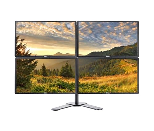 Image of Dell Quad Monitor Bundle Set - 4x P2414H 24" Inch Full HD 1080p IPS LED Monitor, VGA DVI DISPLAY Ports, Quad Monitor Leg Base Stand (Renewed)
