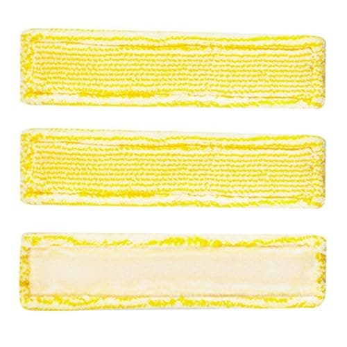 Image of ChainYao 3 Pack Replacement Microfibre Pads for Karcher Window Vac WV2 WV5 WV6 Plus | Premium Velcro Cleaning Cloths Compatible with Spray Bottle Models