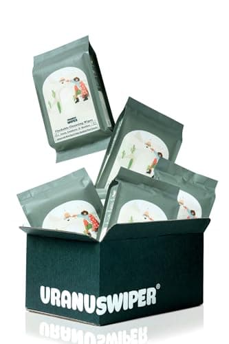 Image of URANUS WIPER Haemorrhoid Wipes, 40'S (Pack of 6), Flushable with Witch Hazel & Natural Extracts. Calming, Soothing Biodegradable Piles Care. Also Suitable for Fissures and IBS