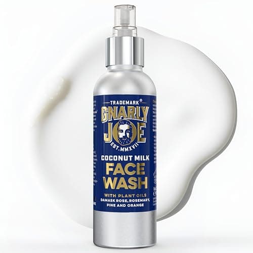 Image of Gnarly Joe Coconut Face Wash for Men - 150ml Natural Moisturising Cleanser - Gentle Beard Wash for Dry Skin - Men’s Face Cleanser with Aloe Vera, Coconut Milk & Botanical Oils - Made in UK