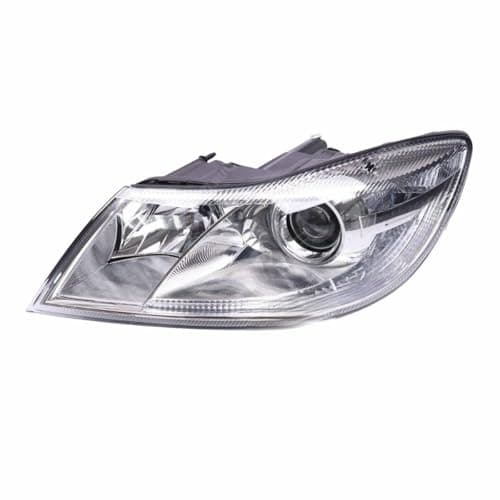 Image of PG Front Headlight Left with Motor Fits SKODA OCTAVIA 09-13 1Z1941017S Headlamp