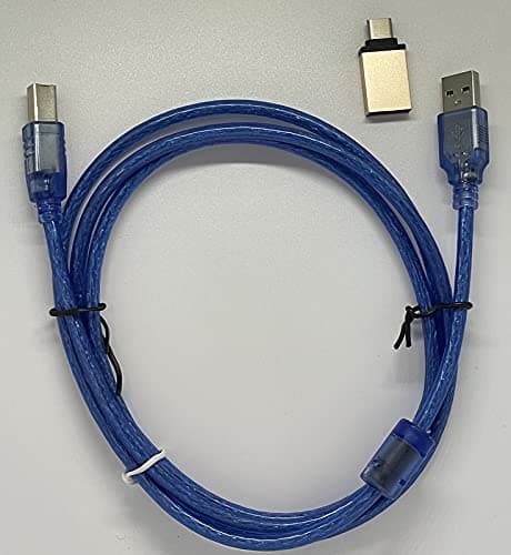 Image of DHERIGTECH Type c USB 3.1 ADAPTOR & USB DATA CABLE LEAD FOR CANON CanoScan LiDE 300 Flatbed Scanner