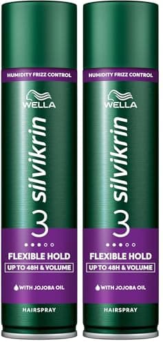 Image of Wella Silvikrin Flexible Hold Hairspray, 250ml (Pack of 2)