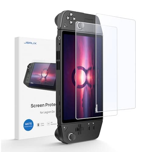 Image of JSAUX 2-Pack Screen Protector for Legion Go, Anti Glare Screen Protector 9H Hardness Edge-to-Edge Scratch Resistant Matte Tempered Glass Compatible with Lenovo Legion Go