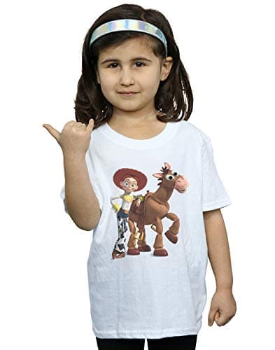Image of Disney Girls Toy Story 4 Jessie and Bullseye T-Shirt White 9-11 Years