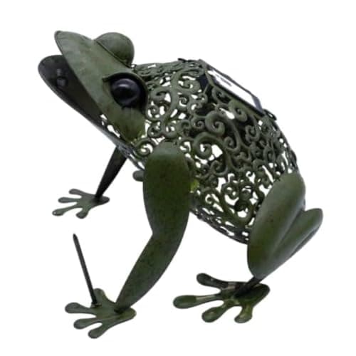 Image of Smart Garden Solar Frog Silhouette Light Garden Light Figure Ornament Colour
