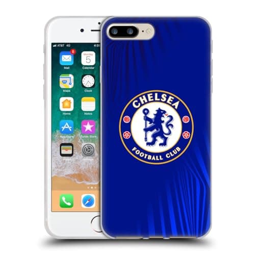 Image of Head Case Designs Officially Licensed Chelsea Football Club Super Graphic Crest Gel Case [Military Grade Protection] Compatible with Apple iPhone 7 Plus/iPhone 8 Plus and Compatible with MagSafe
