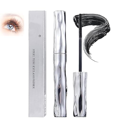Image of Black Ultimate Length & Curl Mascara - 4D Silk Fiber Waterproof Tubing Formula for Volumising & Lengthening Lashes, Smudge-Proof, Sweat-Resistant & Long-Wearing with Ultra-Fine Brush