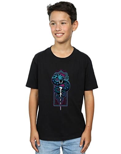 Image of Harry Potter Boys Neon Nagini T-Shirt Black 5-6 Years