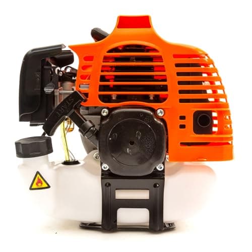 Image of 2 Stroke Petrol 52cc Engine 2.5HP Pull Start Garden Grass Trimmer 2T Strimmer Orange