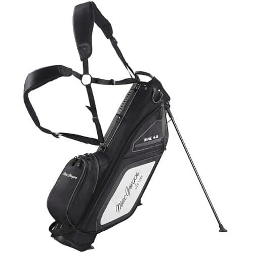 Image of MacGregor Principal 7" Golf Stand Bag with 5 Pockets and Shoulder Strap, Black