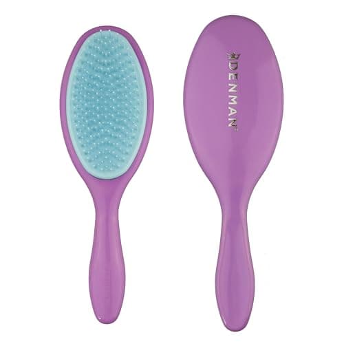 Image of Denman Shower Detangling Brush – Gentle Detangler for Wet & Dry Hair, Ideal for All Hair Types – D95 Purple