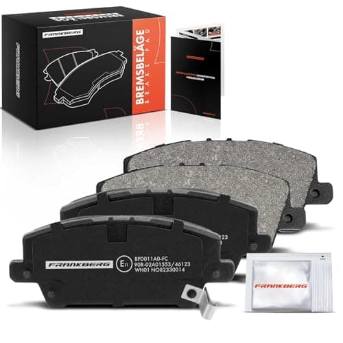 Image of Frankberg Brake Pad Set incl. 4x Pads Front Compatible with Civic VIII Hatchback FK FN 1.4 1.8 2.2 CTDi 2006-2012 Replace# 45022SM.G.E01, 45022SM.G.E00