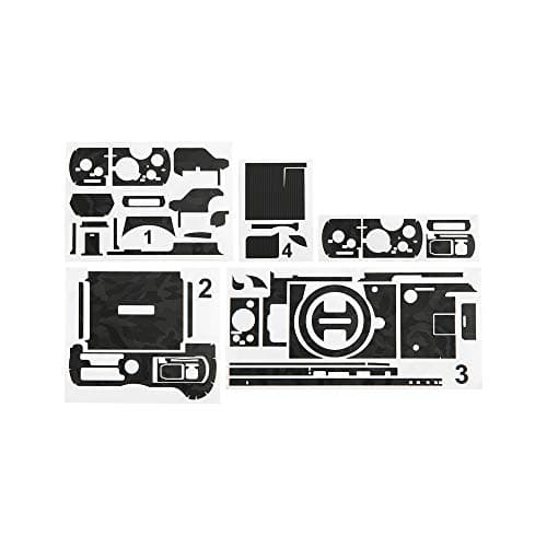 Image of KIWIFOTOS Camera Body Skin Sticker Protective Wrap Cover for Panasonic DC-G100 / G110, 3M Anti-Scratch Stickers Decals DSLR Camera Body Skin Film Protector Shield - Shadow Black