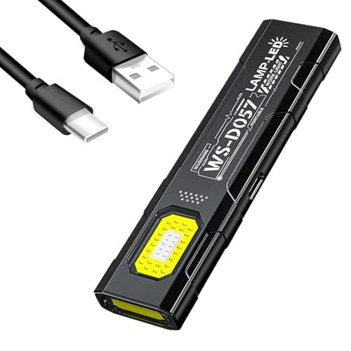 Image of MDLSDE Rechargeable Mini LED Torch, 550LM Multi Mode Flat EDC Torch Pocket Flashlight Work Light with Pocket Clip and Magnetic Base USB C Rechargeable for Repair Home Work Emergency Camping Travel
