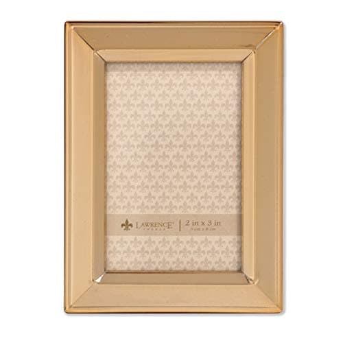 Image of Lawrence Frames 2x3 Gold Metal Classic Bevel Picture Frame