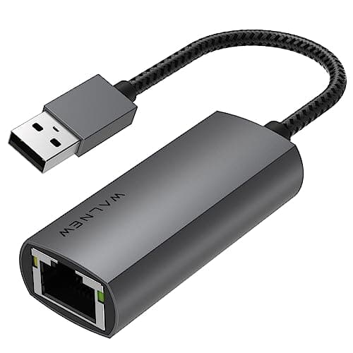 Image of WALNEW USB 3.0 Ethernet Adapter, 1Gbps Gigabit USB Network Adaptor, USBA to RJ45 Female Lan Cable Converter for Mac,Macbook Pro/Air,HP/Dell XPS/ASUS/ACER Laptop,Desktop Computer PC,Chromebook,Surface
