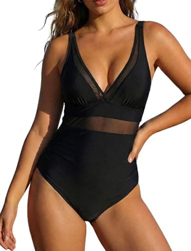 Image of AILLOSA Women's One Piece Swimsuit Monokini with Push-up Swimsuits for Women Swimming Costume