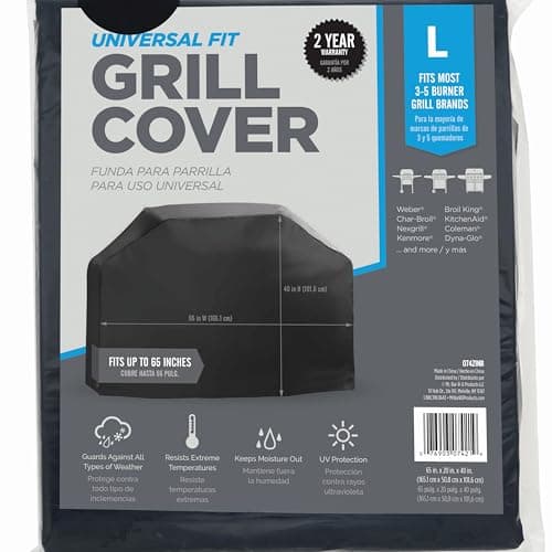 Image of Mr Bar-B-Q Grill Cover, Universal Fit for 3-5 Burner, Up to 65 inches