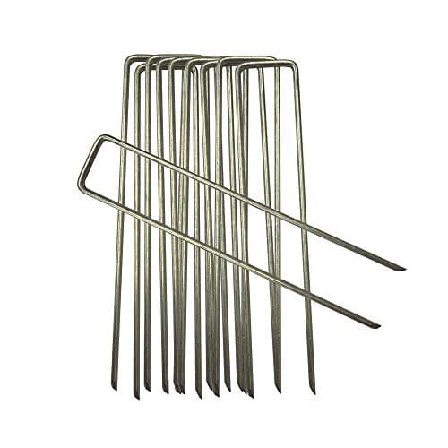 Image of 10-1000 Galvanised Garden Anchor Pegs, Corona Membrane Pins, Secure Weed Control Fabric (10)