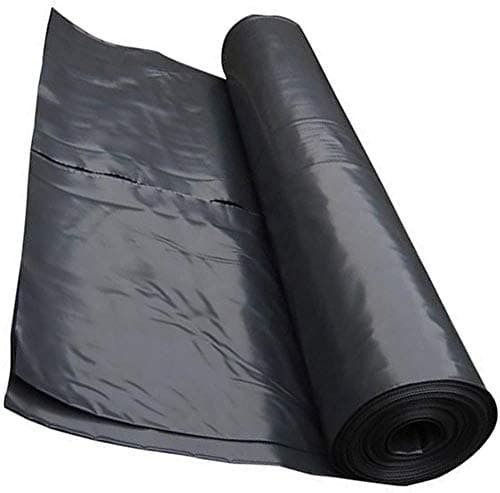Image of Heavy Duty Black Polythene Sheet - DPM 125 mu - 500 Guage - 4m x 25m Roll