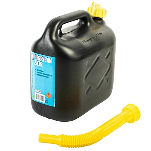 Image of Unibos | Petrol Can and Spout | Can Be Used For Unleaded & Diesel | Efficient Fuel Transportation | Emergency Backup for Vehicles | Plastic Jerry Can