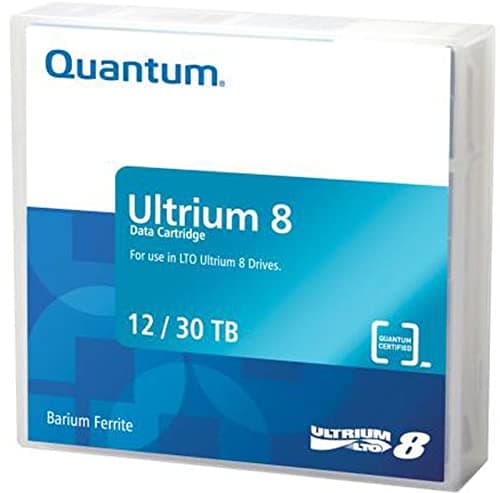 Image of Quantum 3343204 Ultrium LTO 8 Data Cartridge 12TB Native / 30TB 2.5:1 Compression,Black