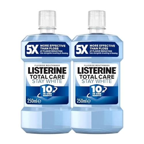 Image of Listerine Total Care Stay White Mouthwash 250ml (Pack of 2)