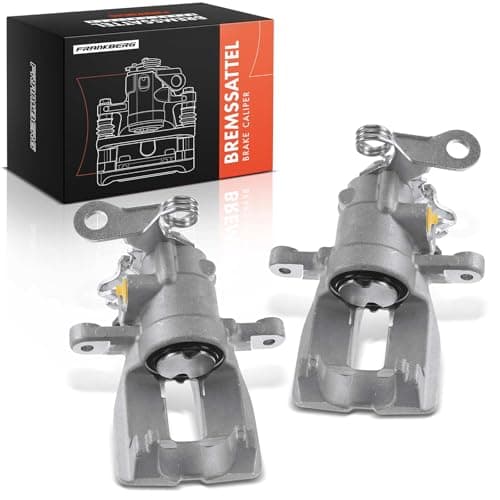 Image of Frankberg 2x Brake Caliper Disc Brake Rear Left Right Cast Aluminium Compatible with BR.A.Vo II 198 Multipla 186 Stilo 192 Stilo Multi Wagon 192 Replace# 77364642