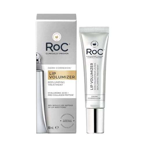 Image of RoC Derm Correxion Lip Volumizer | Plumping Balm with Hyaluronic Acid & Collagen Peptides | 10 ml